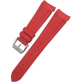 WATCHING RUTPBER -END منحني 22 مم 20 مم لـ TUDOR Black Bay 41mm Pelagos 42mm 1958 Blue Sports Watch STRAP in Saudi Arabia