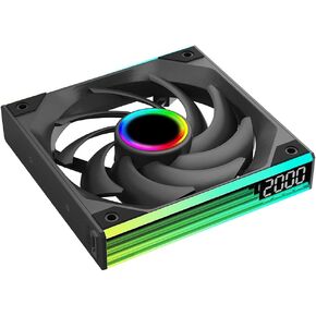 P1 Performance Black Computer Case Fans, LCP Polymer Material Cooling Fan,120mm CPU Fan PWM 2650RPM 92CFM 4.55mmH20 FDB Bearing, Suitable for PC Chassis&CPU Cooler&Desktop Case in Kuwait