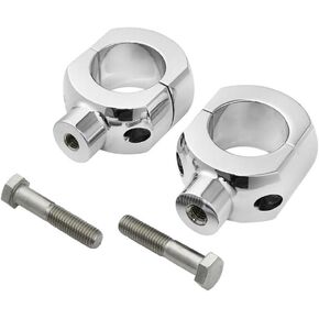 Chrome 2 "Handlebar Bar Risers 1200 Road Aluminium Alumoiny Alboy Left Left Left Left For 1995-1997 لعام 2011-2013 لعام 2013-2020 للعظام 2008-2011 لـ Dyna in Kuwait