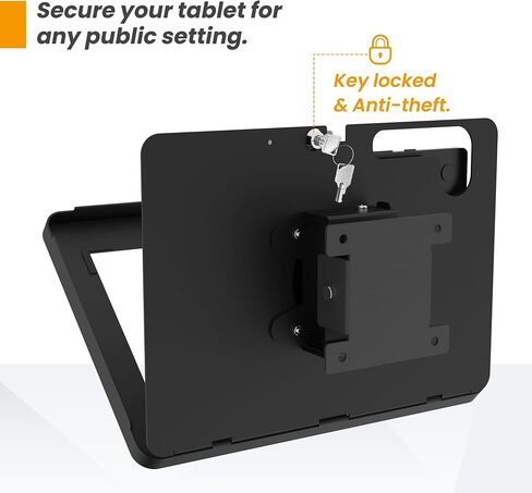 Tablet Wall Mount Compatible with Samsung Galaxy Tab A9+ Anti-Theft Lock Adjustable BSW101WJ in Kuwait