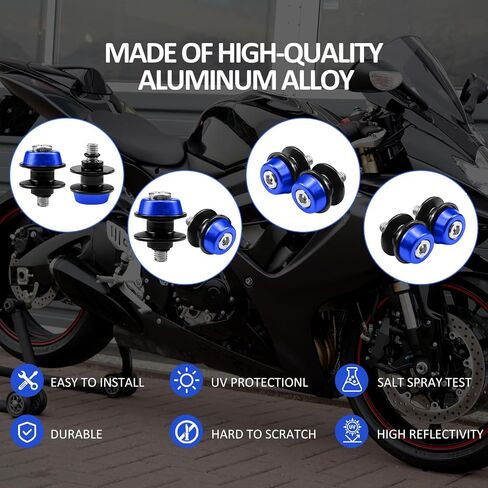 Motorcycle Swing Arm Spools Sliders for CFMOTO 675SR-R 675SR 675SS 450MT 250SR 450SR 400GT 650GT 150NK 250NK 400NK 650NK 700CLX 650MT 800MT 700MT 800NK (Black) in Saudi Arabia