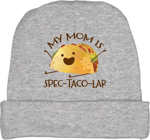 inktastic My Mom is Absolutely Spec-Taco-Lar Baby Beanie Hat in Saudi Arabia