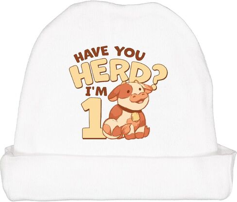 inktastic Have You Herd I'm 1 Baby Beanie Hat in Saudi Arabia