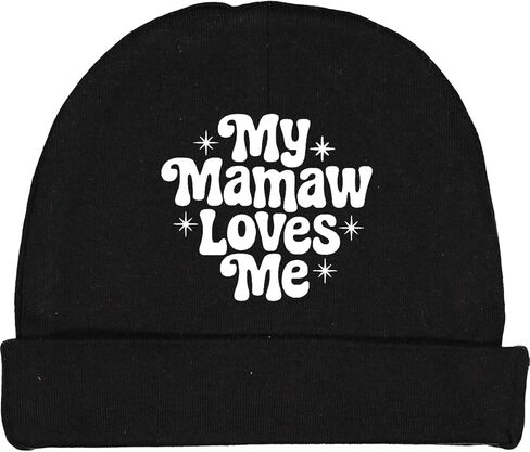 inktastic Mamaw Loves Me Grandchild Baby Beanie Hat in Saudi Arabia