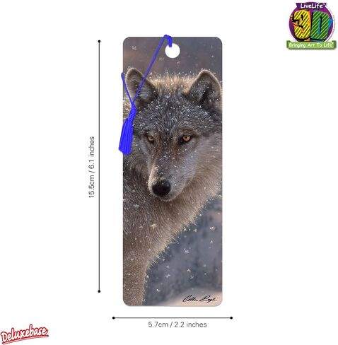 Bookmark - A Father's Love from Deluxebase. A Lion Book Marker with lenticular 3D Artwork Licensed from Renowned Artist Schim Schimmel in Saudi Arabia