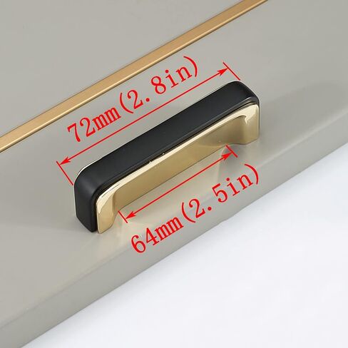 Handle, Cabinet Handles,Cabinet Wardrobe Handles Solid Zinc Alloy Door Handles Drawer Handles for Kitchen Drawer Bedroomniture Hardware(64Mm(2.5In)) in Saudi Arabia