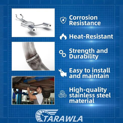 Rear Muffler fits: 2004-2009 Toyota Prius 1.5L Replacement Parts,T-TP01 in Saudi Arabia