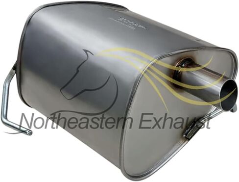 Northeastern Exhaust | Stainless Steel Rear Muffler Exhaust Compatible for Subaru Impreza 2012-2016 2.0L | For SEDAN | Free Gasket Included | Automotive Replacement Part in Kuwait