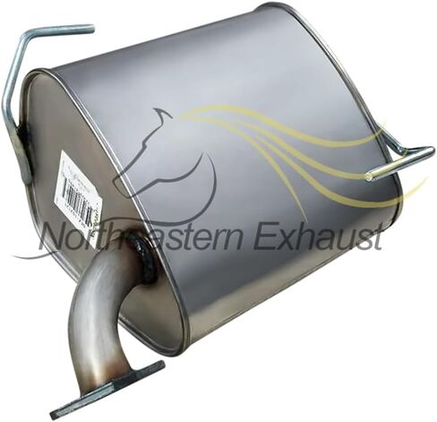 Northeastern Exhaust | Stainless Steel Rear Muffler Exhaust Compatible for Subaru Impreza 2012-2016 2.0L | For SEDAN | Free Gasket Included | Automotive Replacement Part in Kuwait