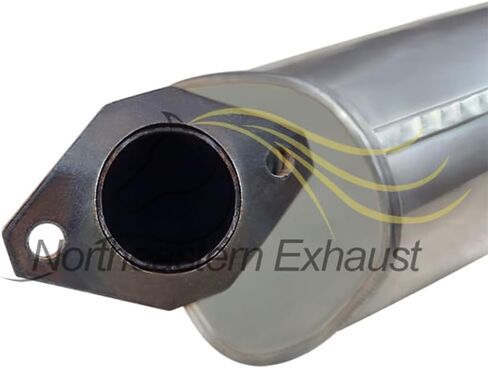 Northeastern Exhaust | Stainless Steel Rear Muffler Exhaust Compatible for Subaru Impreza 2012-2016 2.0L | For SEDAN | Free Gasket Included | Automotive Replacement Part in Kuwait