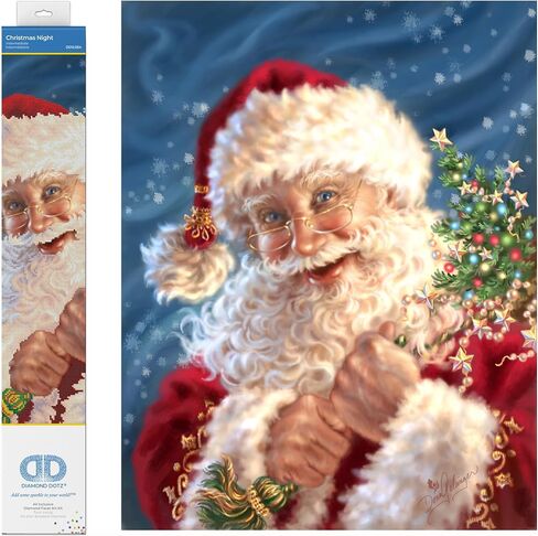 DIAMOND DOTZ Oh Christmas Tree Diamond Painting Kits for Adults - Diamond Art Kits a Relaxing Creative Craft Kit with Dotz Gems 26.4x26.4 in Saudi Arabia