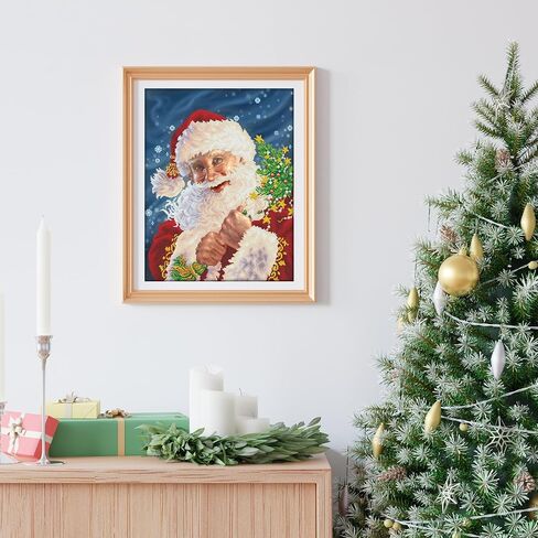 DIAMOND DOTZ Oh Christmas Tree Diamond Painting Kits for Adults - Diamond Art Kits a Relaxing Creative Craft Kit with Dotz Gems 26.4x26.4 in Saudi Arabia
