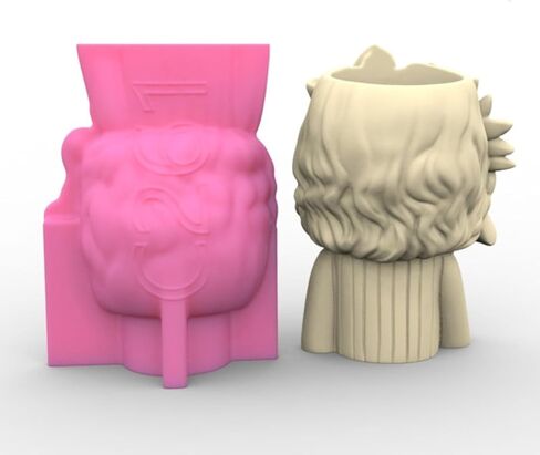 Little Elephant Concrete Flower Pot Silicone Mold Succulent Planter Vase Pen Holder Cement Clay Mold Plaster Epoxy Resin Mould in Saudi Arabia