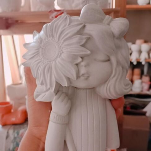 Little Elephant Concrete Flower Pot Silicone Mold Succulent Planter Vase Pen Holder Cement Clay Mold Plaster Epoxy Resin Mould in Saudi Arabia