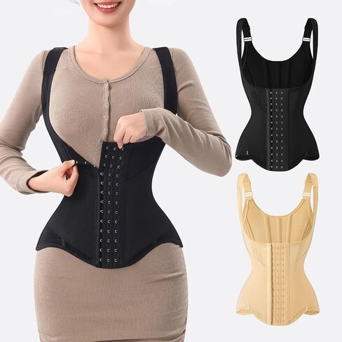 Waist Trainer for Women Corset Shapewear Tummy Control Vest Waist Cincher Shaper Workout Girdle in Kuwait