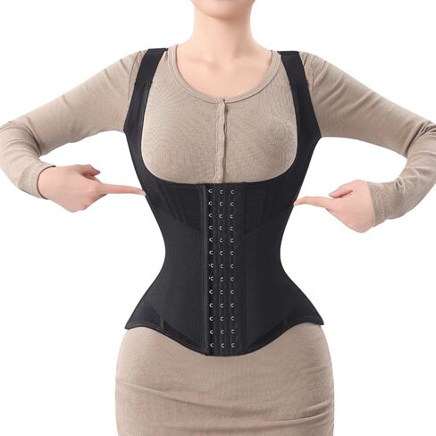 Waist Trainer for Women Corset Shapewear Tummy Control Vest Waist Cincher Shaper Workout Girdle in Kuwait