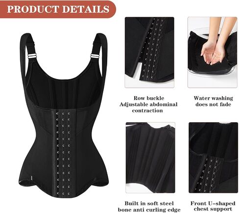 Waist Trainer for Women Corset Shapewear Tummy Control Vest Waist Cincher Shaper Workout Girdle in Kuwait