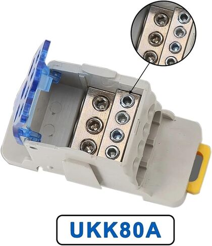 1PCS Terminal Block UKK80A موصل الأسلاك الكهربائية 1 في العديد من إكسسوارات توزيع السكك الحديدية الأزرق الأزرق باللون الأحمر الأخضر (بولي) in Saudi Arabia