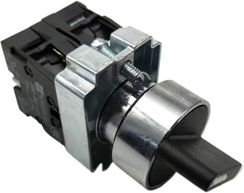 1Pcs 22mm XB2-BD21 BD23 BD25 BD33 BD45 BD53 1NO/2NO/1NO1NC 2/3 Position Self Locking/Self Resetting Selector Knob Switch(XB2-BD35) in Saudi Arabia