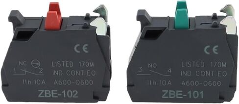 50pcs زر التبديل كتلة الاتصال Zbe-101 No/Zbe-102 NC XB4/XB5 (ZBE102) in Kuwait