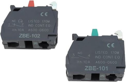50pcs زر التبديل كتلة الاتصال Zbe-101 No/Zbe-102 NC XB4/XB5 (ZBE102) in Kuwait