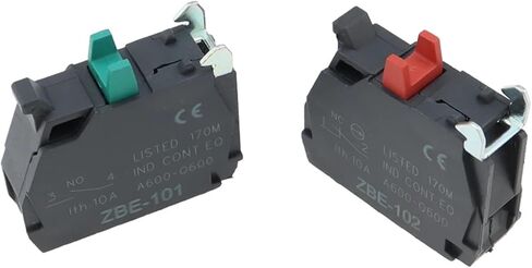 50pcs زر التبديل كتلة الاتصال Zbe-101 No/Zbe-102 NC XB4/XB5 (ZBE102) in Kuwait