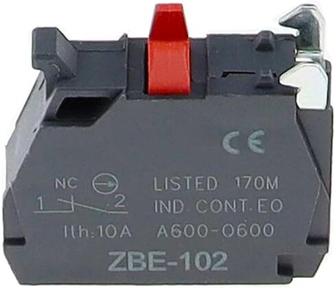 1pcs Button Switch Contact Block Zbe-101 No/Zbe-102 Nc XB4/XB5(ZBE102) in Saudi Arabia