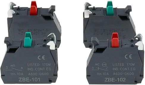 1pcs Button Switch Contact Block Zbe-101 No/Zbe-102 Nc XB4/XB5(ZBE102) in Saudi Arabia