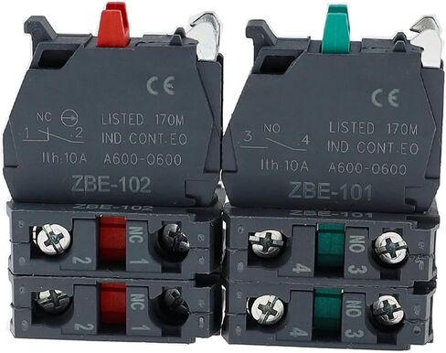 1pcs Button Switch Contact Block Zbe-101 No/Zbe-102 Nc XB4/XB5(ZBE102) in Saudi Arabia