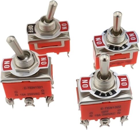 1/5pcs spst DPDT 250V 15A تبديل التبديل 2 3 وضع الموقف على الخروج على on-on-on-ten1322 1021 1122 1321 Cap Cap مقاومة للماء (قبعة مقاومة للماء ، 5pcs) in Saudi Arabia