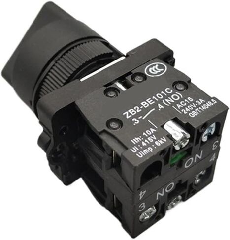 1Pcs XB2-ED21 XB2-ED25 XB2-ED33 XB2-ED33 2/3 Positions 1N0/1NC&1NO/2NO Latching Self-Locking/Momentary Selector Push Button Switch(NC) in Saudi Arabia