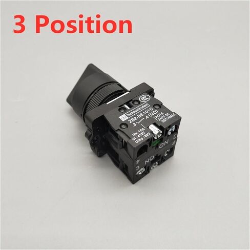 1Pcs XB2-ED21 XB2-ED25 XB2-ED33 XB2-ED33 2/3 Positions 1N0/1NC&1NO/2NO Latching Self-Locking/Momentary Selector Push Button Switch(NC) in Saudi Arabia