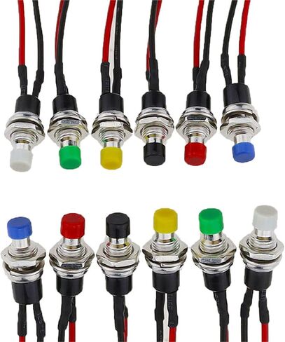 1pcs/5pcs PBS-110 7mm 7mm push-button التبديل اضغط على مفتاح إعادة ضبط اللحظة في زر إيقاف التشغيل عادةً المفتاح الدقيق رقم (الأزرق ، 5pcs) in Saudi Arabia