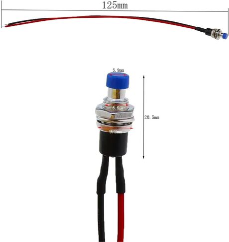 1pcs/5pcs PBS-110 7mm 7mm push-button التبديل اضغط على مفتاح إعادة ضبط اللحظة في زر إيقاف التشغيل عادةً المفتاح الدقيق رقم (الأزرق ، 5pcs) in Saudi Arabia