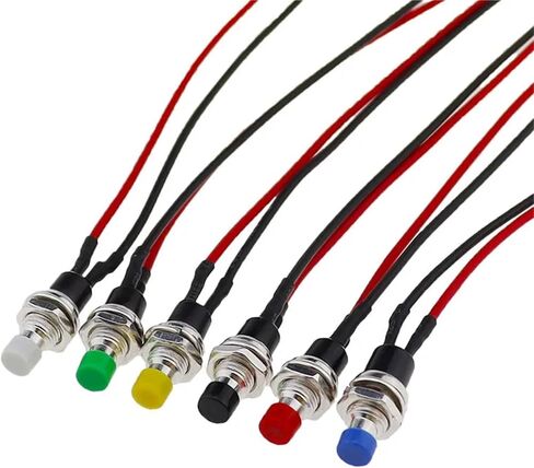 1pcs/5pcs PBS-110 7mm 7mm push-button التبديل اضغط على مفتاح إعادة ضبط اللحظة في زر إيقاف التشغيل عادةً المفتاح الدقيق رقم (الأزرق ، 5pcs) in Saudi Arabia