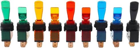 1pcs Automotive Toggle Switch 3 Pin ON-Off with Lamp 12V 20A Led Light ASW-14D ASW-13D ASW-13D-101/103(Yellow 3P2T Long) in Saudi Arabia