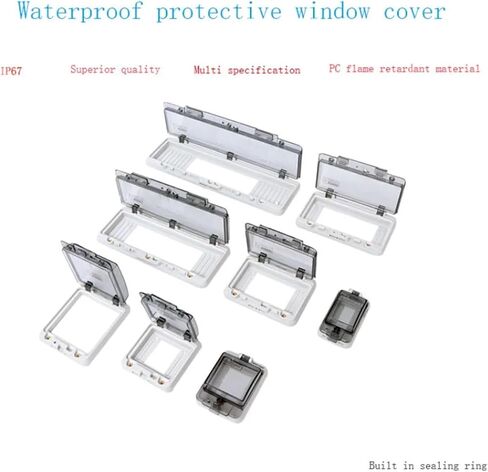 1Pcs 2-18 way circuit breaker switch transparent protection cover IP67 waterproof box shielding switch window protection cover(18-way) in Saudi Arabia