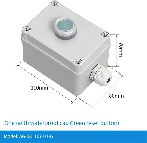 1Pcs Switch with Arrow Button Control Box Self Start Button Water Tank Electrical Industrial Emergency Stop Switch(Gray) in Saudi Arabia