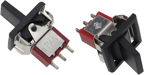 2pcs/5pcs 3/6 pin 2/3 التفاعل السريع التفاعل المصغر تبديل لوحة Square snap-in لوحة 5A/125V 2A/250V SPDT ON-ON-ON-ON (6 PIN 3 الموضع B ، 2pcs) in Kuwait