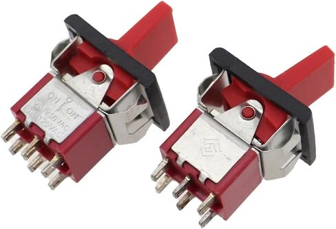 2pcs/5pcs 3/6 pin 2/3 التفاعل السريع التفاعل المصغر تبديل لوحة Square snap-in لوحة 5A/125V 2A/250V SPDT ON-ON-ON-ON (6 PIN 3 الموضع B ، 2pcs) in Kuwait