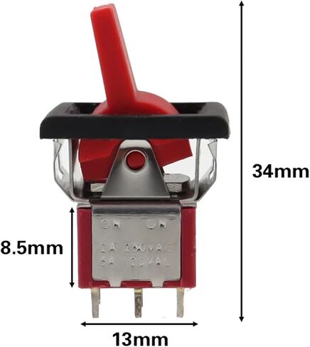 2pcs/5pcs 3/6 pin 2/3 التفاعل السريع التفاعل المصغر تبديل لوحة Square snap-in لوحة 5A/125V 2A/250V SPDT ON-ON-ON-ON (6 PIN 3 الموضع B ، 2pcs) in Kuwait
