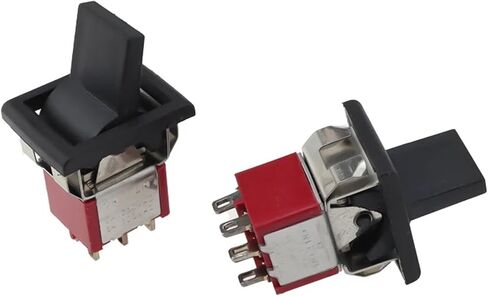 2pcs/5pcs 3/6 pin 2/3 التفاعل السريع التفاعل المصغر تبديل لوحة Square snap-in لوحة 5A/125V 2A/250V SPDT ON-ON-ON-ON (6 PIN 3 الموضع B ، 2pcs) in Saudi Arabia