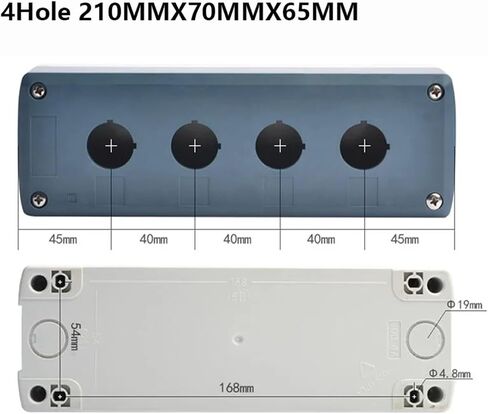 1pcs 22mm 1/2/3/4/5/6 ثقب زر مقاوم للماء مفتاح التحكم في مفتاح التبديل in Kuwait