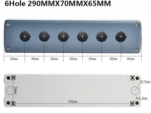 1pcs 22mm 1/2/3/4/5/6 ثقب زر مقاوم للماء مفتاح التحكم في مفتاح التبديل in Kuwait