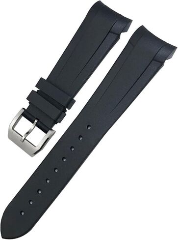 WATCHING RUTPBER -END منحني 22 مم 20 مم لـ TUDOR Black Bay 41mm Pelagos 42mm 1958 Blue Sports Watch STRAP in Kuwait