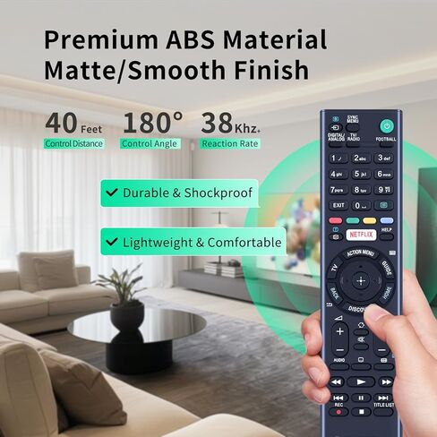 RMF-TX310U Voice Mic Replace Remote Control fit for Sony Bravia TV XBR-65X800G XBR-43X800G XBR-65X900F XBR-85X850F XBR-75X800G XBR-49X800G XBR-65X850F XBR-75X900F XBR-85X900F XBR-55X900F XBR-49X900F in Kuwait