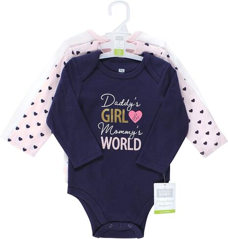 Hudson Baby Unisex Baby Cotton Long-Sleeve Bodysuits, Sage Floral Wreath 3 Pack, Preemie in Saudi Arabia