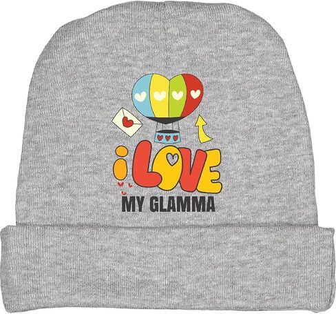 inktastic Hot Air Balloon - Gift from Grandma, I Love My Glamma Baby Beanie Hat in Saudi Arabia