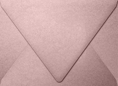 LUXPaper A6 Contour Flap Invitation Envelopes | 4 3/4" x 6 1/2" | Misty Rose Metallic | 84lb. Text | 50 Qty in Saudi Arabia