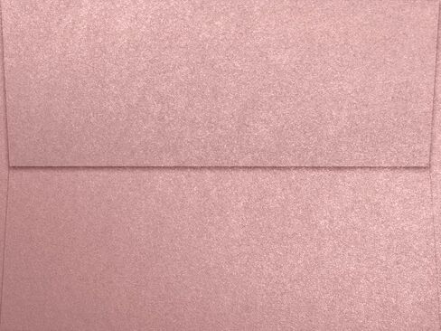 LUXPaper A6 Contour Flap Invitation Envelopes | 4 3/4" x 6 1/2" | Misty Rose Metallic | 84lb. Text | 50 Qty in Saudi Arabia